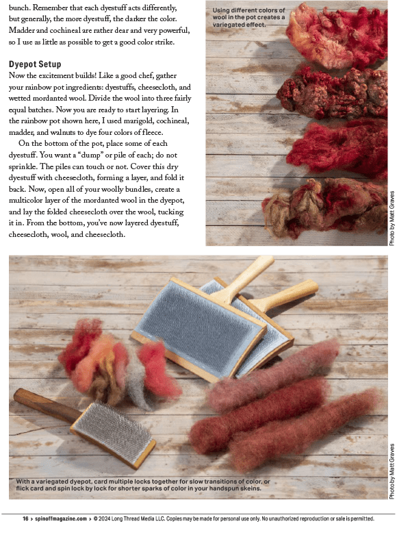 Long Thread Media Books Spin Off Presents: Natural Dye Series: Easy Peasy Natural Dyeing – eBook Printed Copy
