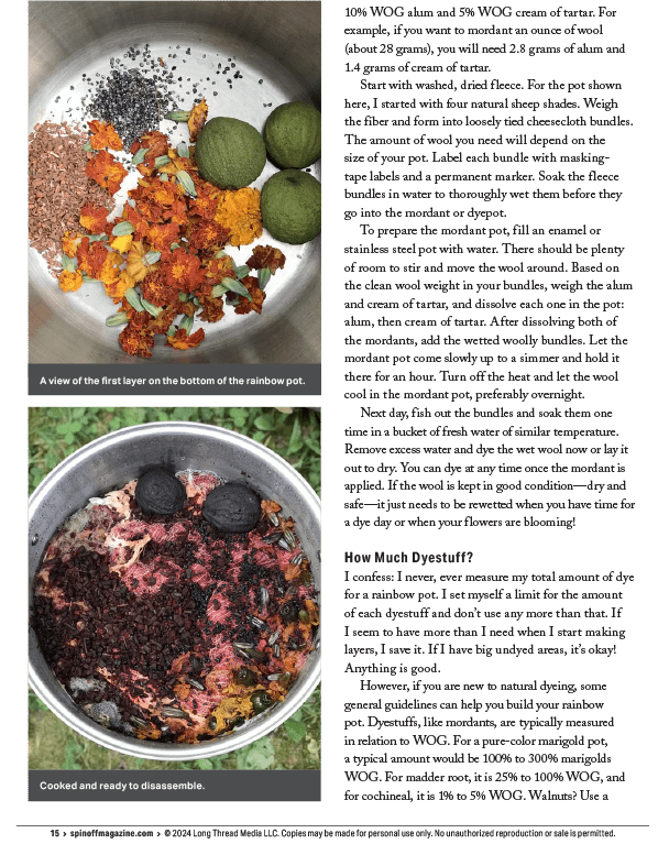 Long Thread Media Books Spin Off Presents: Natural Dye Series: Easy Peasy Natural Dyeing – eBook Printed Copy