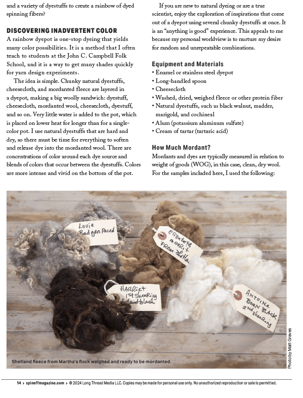 Long Thread Media Books Spin Off Presents: Natural Dye Series: Easy Peasy Natural Dyeing – eBook Printed Copy