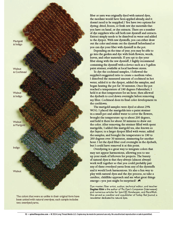 Long Thread Media Books Spin Off Presents: Natural Dye Series: Easy Peasy Natural Dyeing – eBook Printed Copy