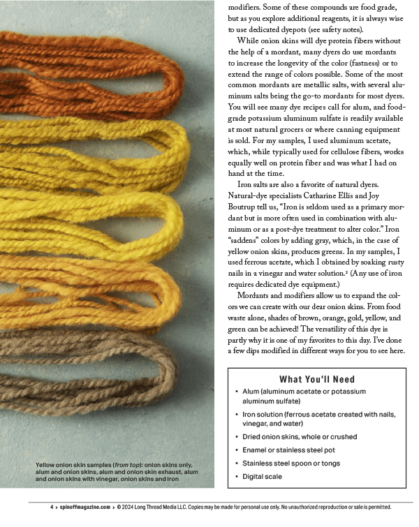 Long Thread Media Books Spin Off Presents: Natural Dye Series: Easy Peasy Natural Dyeing – eBook Printed Copy