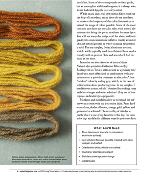 Long Thread Media Books Spin Off Presents: Natural Dye Series: Easy Peasy Natural Dyeing – eBook Printed Copy