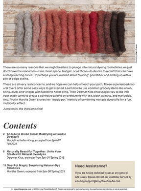 Long Thread Media Books Spin Off Presents: Natural Dye Series: Easy Peasy Natural Dyeing – eBook Printed Copy