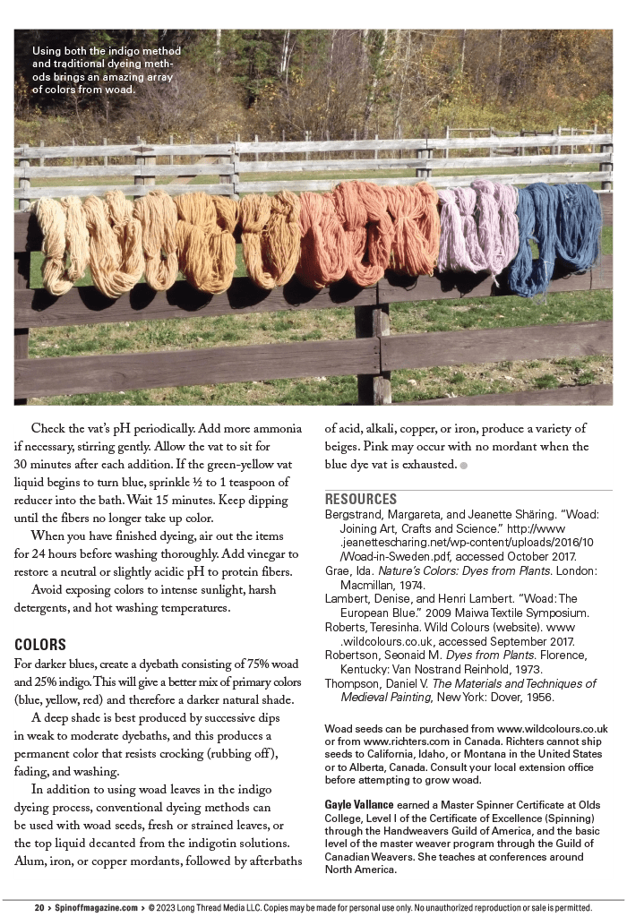 Long Thread Media Books Spin Off Presents: Natural Dye Series, Exploring Palettes from Fresh-Leaf Indigo, Madder & Woad -  Spin Off eBook Printed Copy