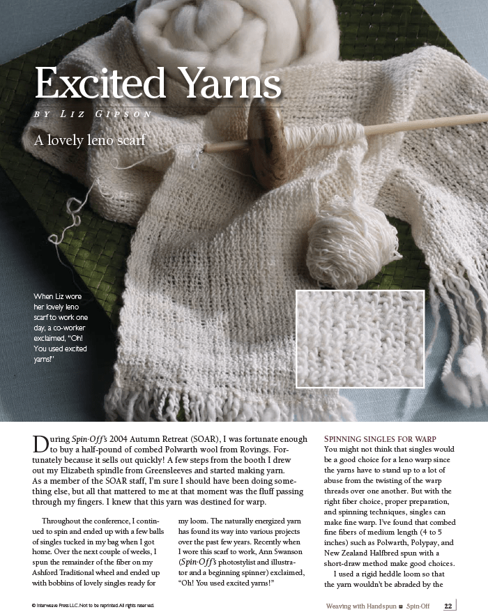 Long Thread Media Books Spin-Off Presents: Weaving with Handspun: eBook Printed Copy