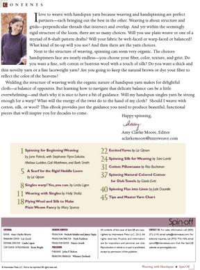 Long Thread Media Books Spin-Off Presents: Weaving with Handspun: eBook Printed Copy