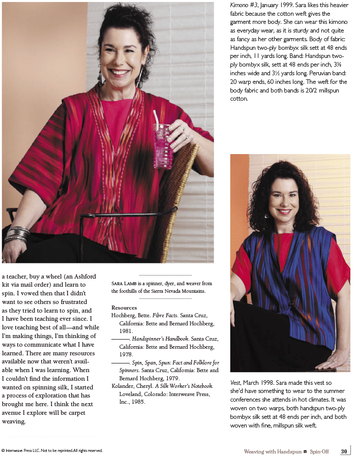 Long Thread Media Books Spin-Off Presents: Weaving with Handspun: eBook Printed Copy