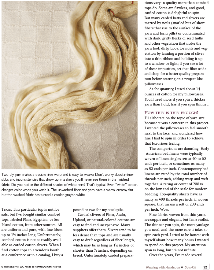 Long Thread Media Books Spin-Off Presents: Weaving with Handspun: eBook Printed Copy