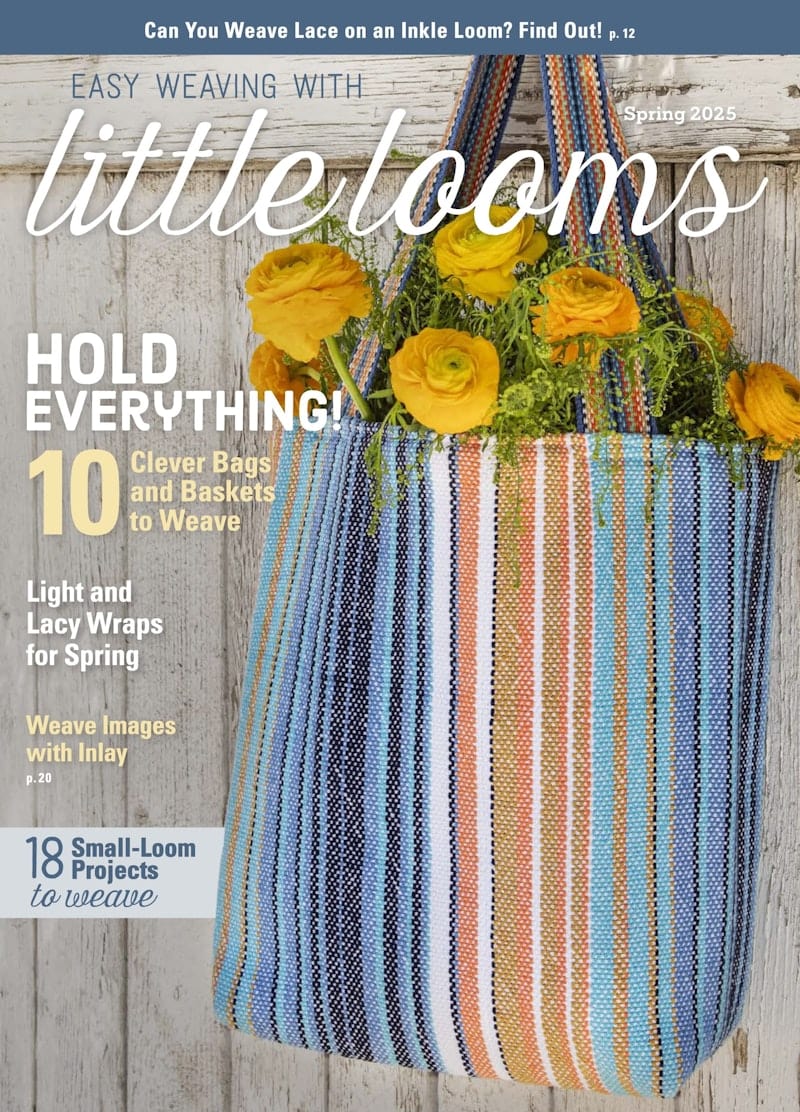 Long Thread Media Magazines Easy Weaving with Little Looms Spring 2025