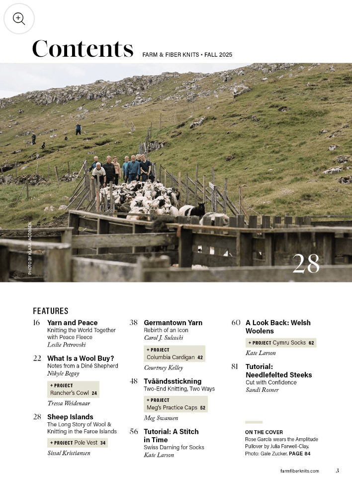 Long Thread Media Magazines Farm & Fiber Knits Magazine, Fall 2025