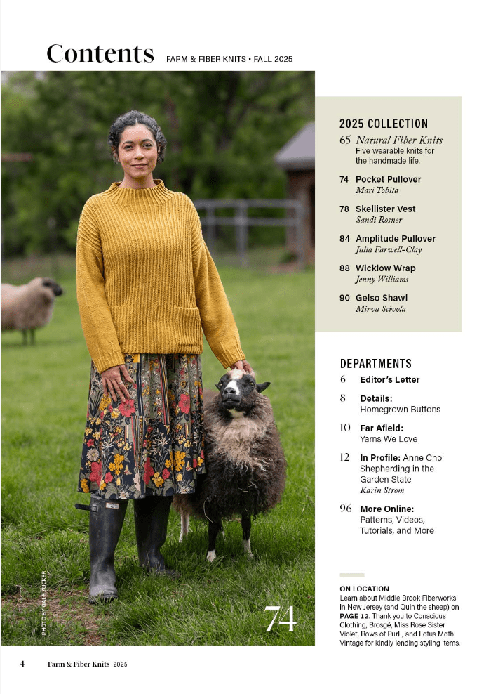 Long Thread Media Magazines Farm & Fiber Knits Magazine, Fall 2025