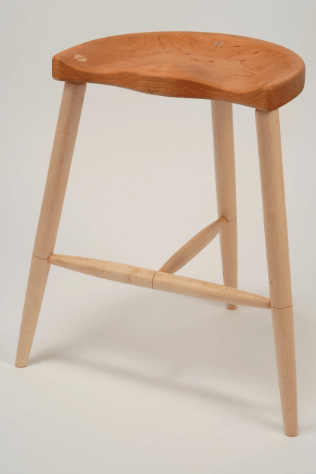 Maine Crafted Co Chairs & Stools Cathance River Spinning Stools, Handmade in Maine, 18"