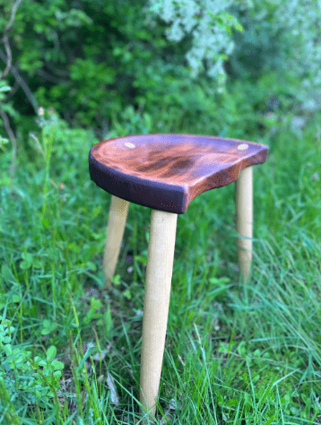 Maine Crafted Co Chairs & Stools Cathance River Spinning Stools, Handmade in Maine, 18"