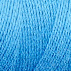 Close-up of Maurice Brassard 8/2 Tencel Yarn | Mini-cone in blue, showing textured, twisted strands—ideal for detailed weaving projects.