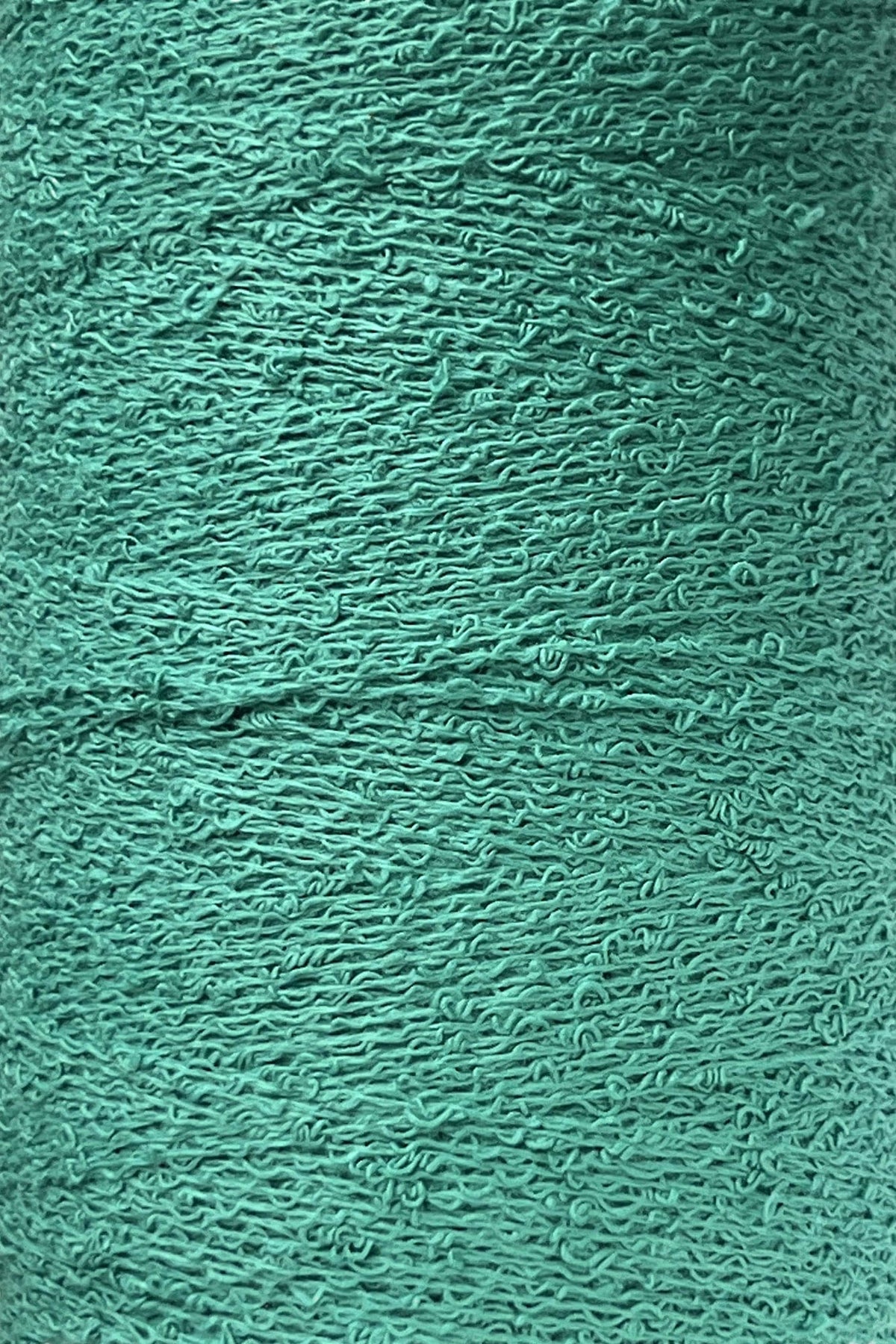 Maurice Brassard Yarn Turquoise Cotton Bouclé Yarn | Tube