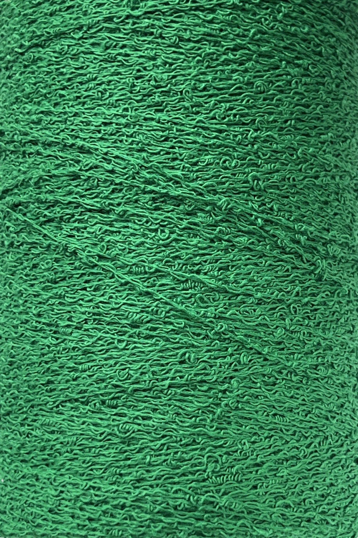 Maurice Brassard Yarn Vert Emeraude Cotton Bouclé Yarn | Tube