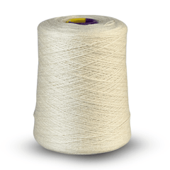 Revolution Fibers Yarn Vanilla (natural) Zephira Wool-Silk 2/18 Yarn | Large Cone