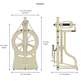 Schacht Spindle Co. Spinning Wheels Schacht Matchless Spinning Wheel, Double Treadle