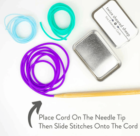 Twice Sheared Sheep Stitch Holders Knit Extension Cords–Stitch Holder Cords