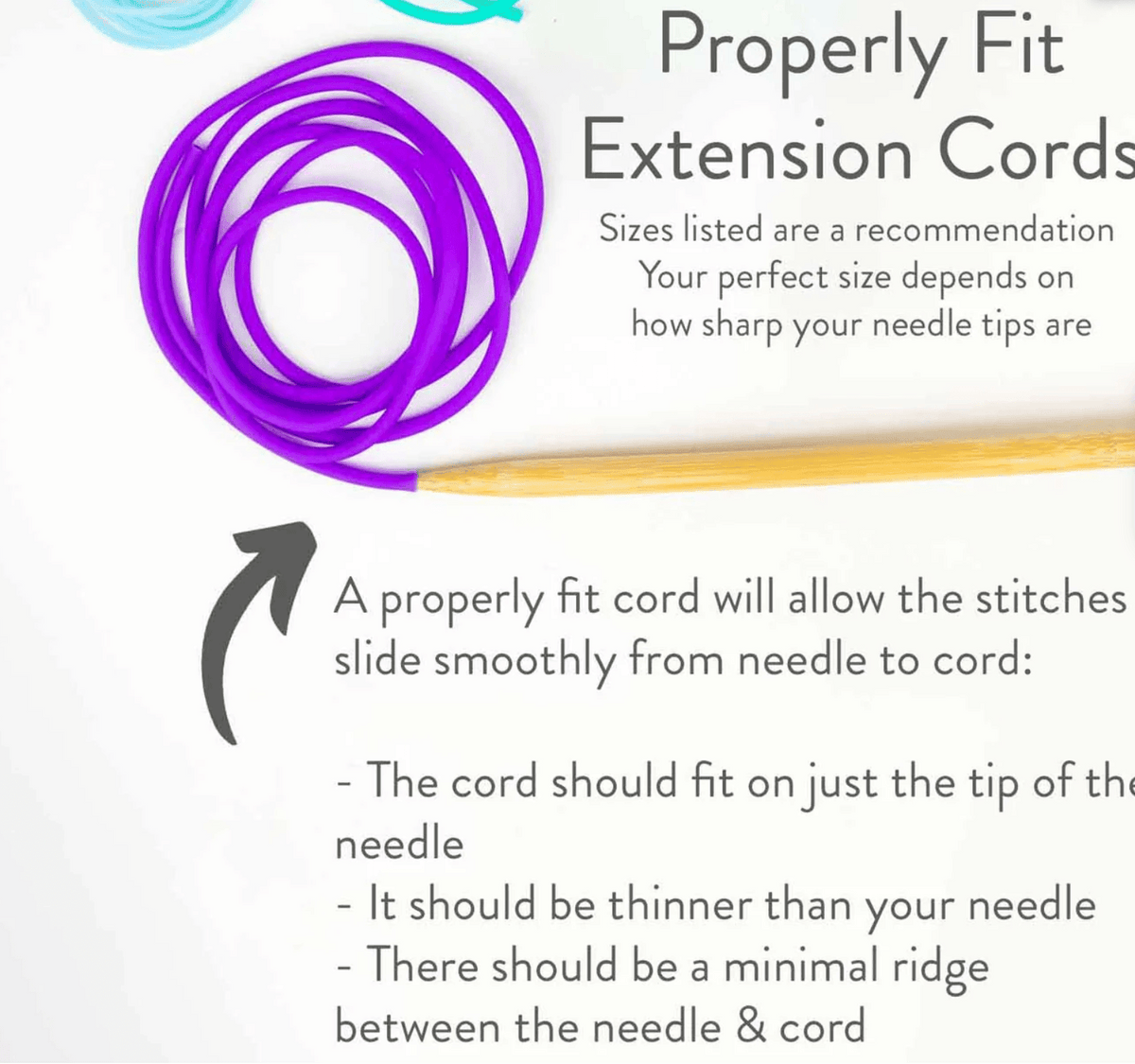 Twice Sheared Sheep Stitch Holders Knit Extension Cords–Stitch Holder Cords