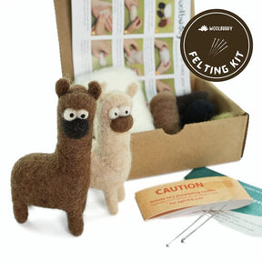 Woolbuddy Felting Kits Llama Woolbuddy Needle Felting Kits