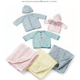 Yankee Knitter Designs Print Patterns Baby Sweaters, Hat & Blankets