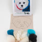 A Wrinkle in Thyme Farm Felting Kits Charlie the Dog Thyme Tile Felting Kit (no tools)