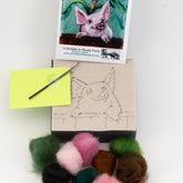 A Wrinkle in Thyme Farm Felting Kits Pig Thyme Tile Felting Kit (tools included)