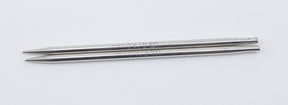 Accessories Unlimited Interchangeable Needle Tips & Cords 6 (4 mm) Nova Platina Interchangeable Knitting Needles, 4.5" Tip