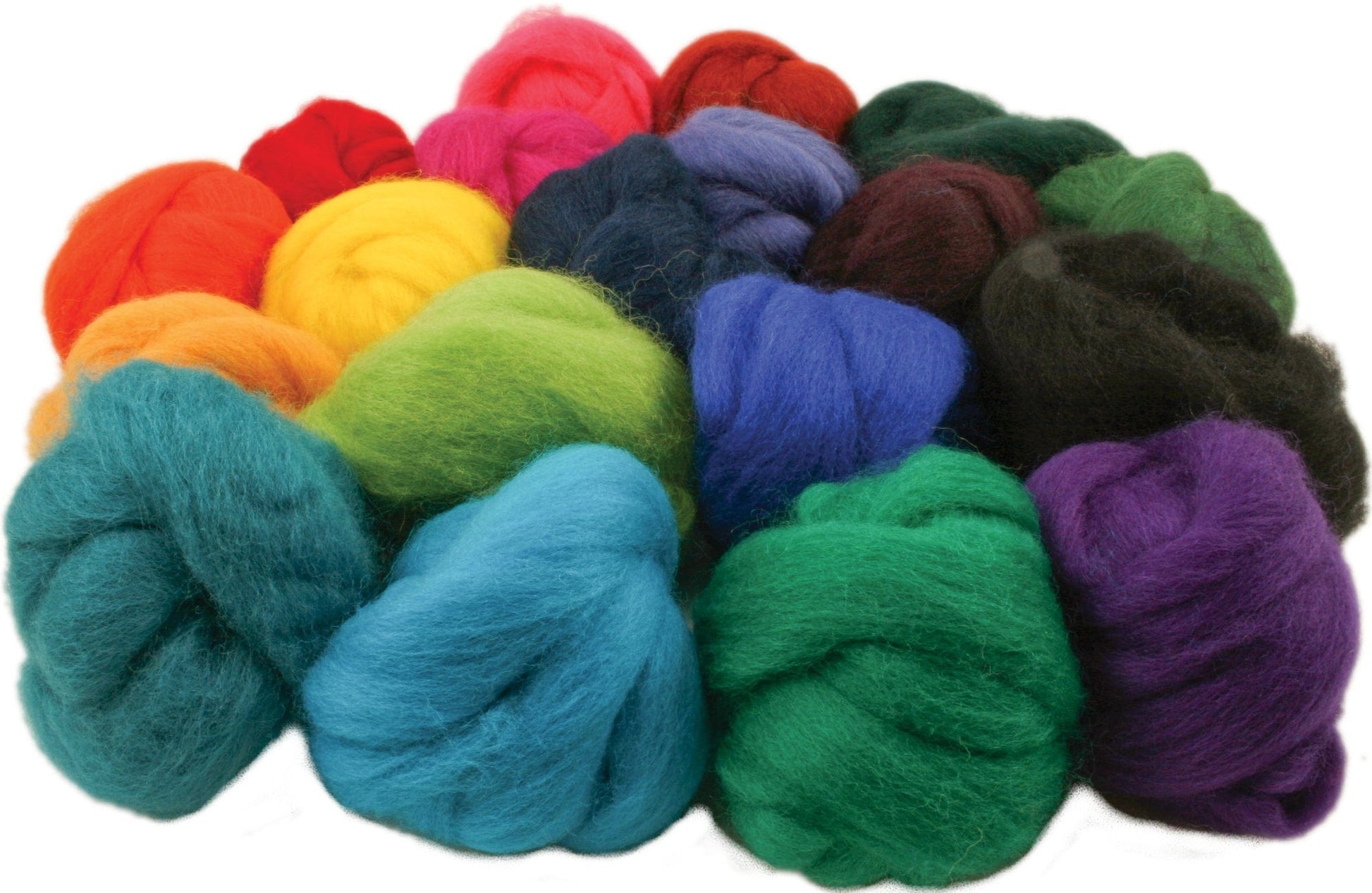 Ashford Handicrafts Limited Dyed Wool Fiber Ashford NZ Wool Corriedale Fiber Bag