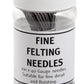Ashford Handicrafts Limited Felting Needles Pkg of 100 Ashford 40 Gauge Fine Felting Needles