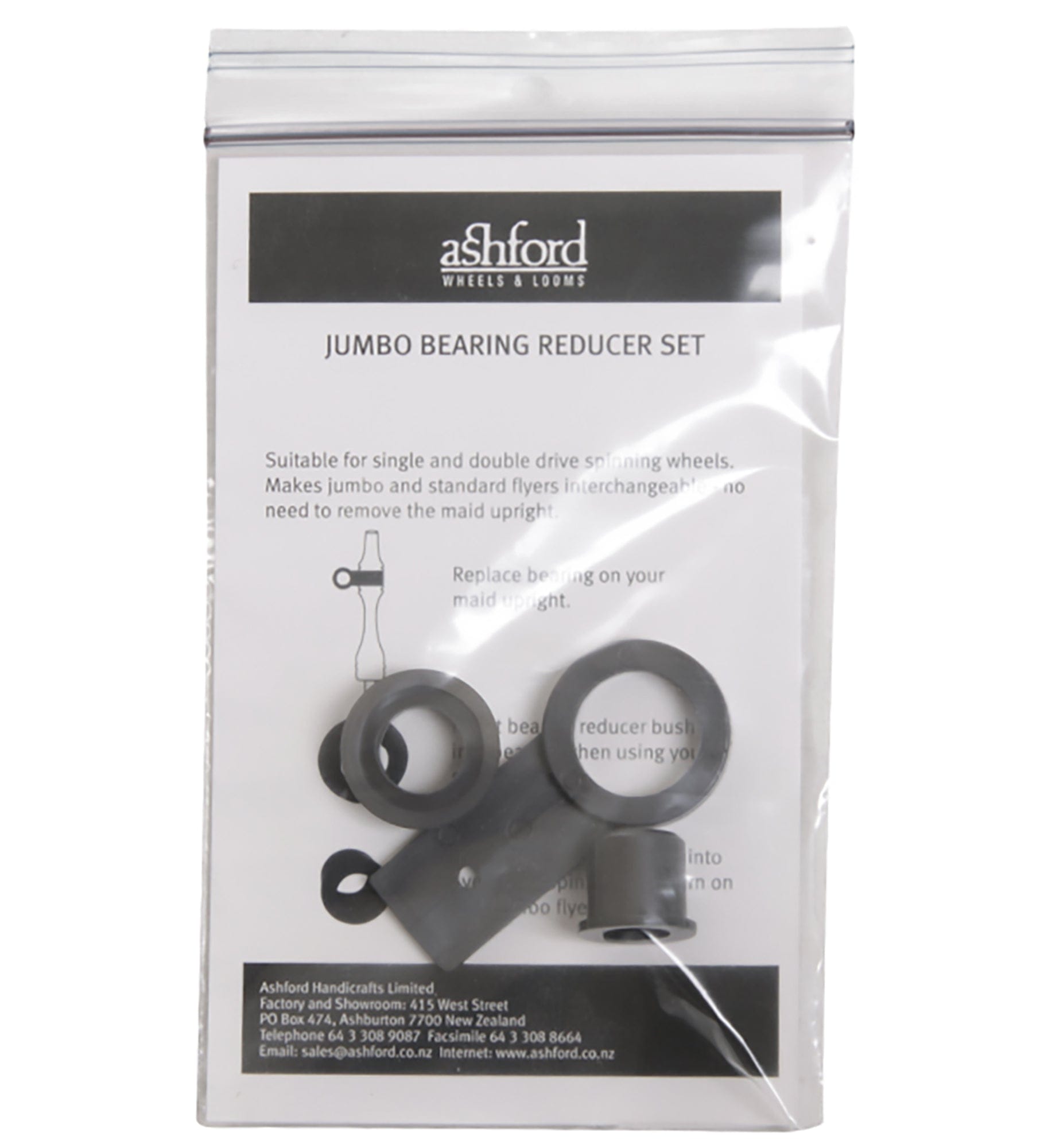 Ashford Handicrafts Limited Flyers & Whorls Ashford Jumbo Flyer Bearing Reducer Set