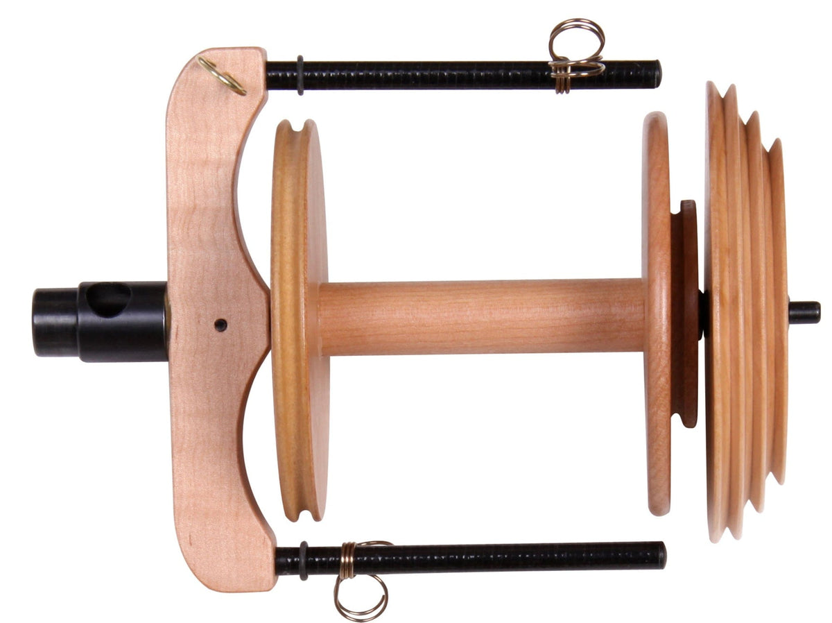 Ashford Handicrafts Limited Flyers & Whorls Doube / Unfinished Ashford Sliding Hook Flyer - Jumbo with Bobbin