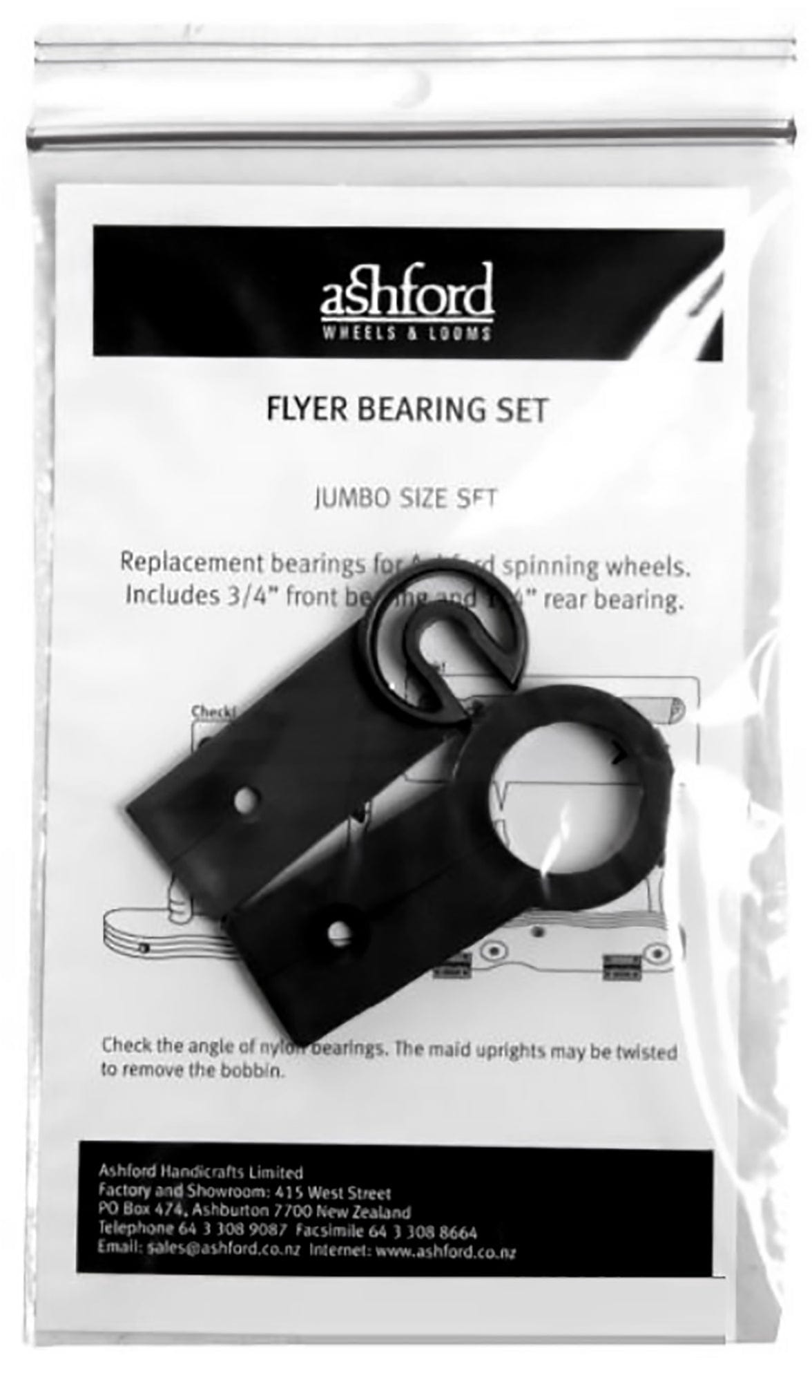 Ashford Handicrafts Limited Flyers & Whorls Jumbo, (FLYR1/4 and FLYR3/4 ) Ashford Flyer Bearing Set