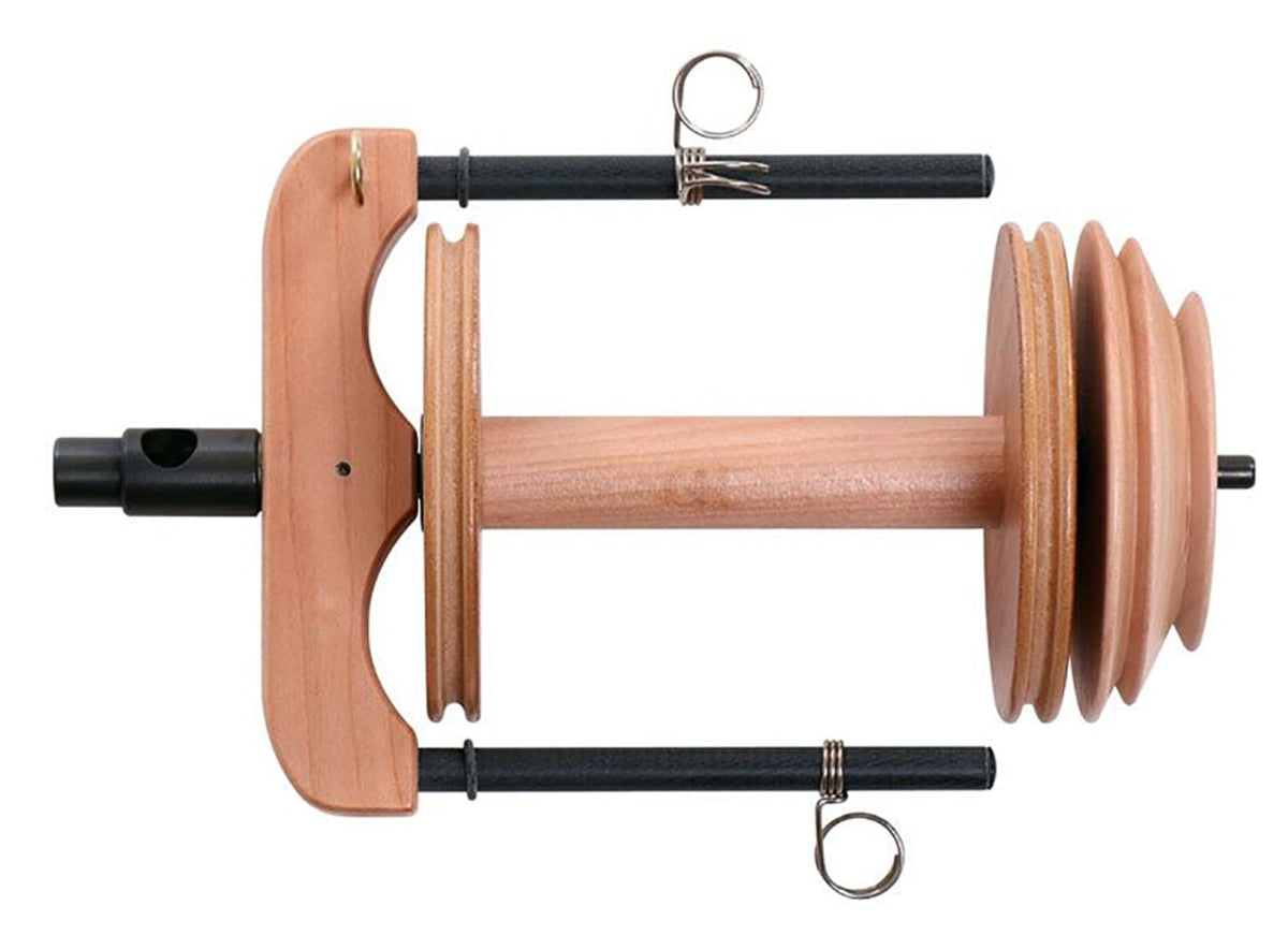 Ashford Handicrafts Limited Flyers & Whorls Unfinished Ashford Sliding Hook Flyer for Kiwi Wheel w/Sliding Hook Flyer bobbin