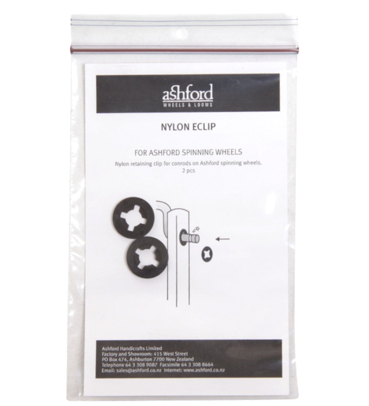 Ashford Handicrafts Limited Spinning Wheel Parts & Accessories Ashford O-Clip Nylon Retaining Clip