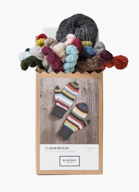 Blue Sky Fibers Knitting Kits Blue Sky Fibers 21 Colors Mittens Kit