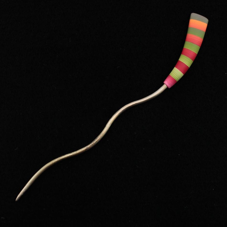 Bonnie Bishoff Shawl Pins Sun Striped Color Stick Shawl Pin by Bonnie Bishoff Designs