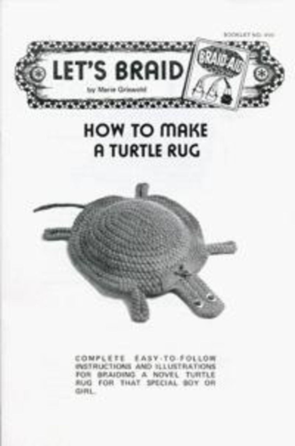 BraidAid Turtle Rug Guide | 50-70 Characters | Halcyon Yarn
