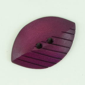 Buttons Etc. Buttons Magenta Wood Leaf
