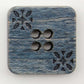 Buttons Etc. Buttons Navy Wood Square 3/4" Button
