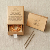Cocoknits Stitch Holders Leather Cord and Needle Stitch Holder Kit