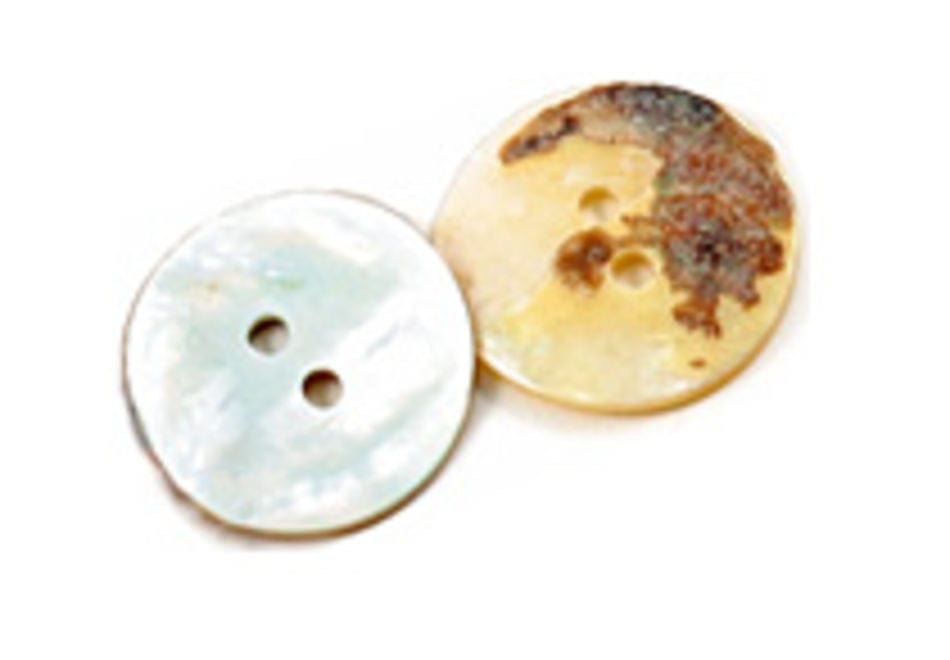 Dill Buttons of America, Inc Buttons Mother of Pearl .75" Natural Pearl Shell Buttons