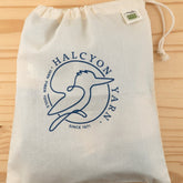 Halcyon Yarn Project Bags Organic Cotton Drawstring Project Bag