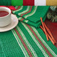Halcyon Yarn Weaving Kits Holiday Greens Waffle Weave Dish Towel Kit