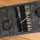 Knitting Fever / Euro Yarns Interchangeable Needle Sets Grey Faux Denim Case Lykke Interchangeable Circular Knitting Needle Set, 5"