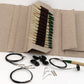 Knitting Fever / Euro Yarns Interchangeable Needle Sets Grove Beige Linen Case Lykke Interchangeable Circular Bamboo Knitting Needle Set, 5"