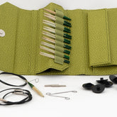 Knitting Fever / Euro Yarns Interchangeable Needle Sets Grove Green Case Lykke 3.5" Interchangeable Bamboo Knitting Needle Set