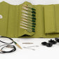 Knitting Fever / Euro Yarns Interchangeable Needle Sets Grove Green Case Lykke 3.5" Interchangeable Bamboo Knitting Needle Set
