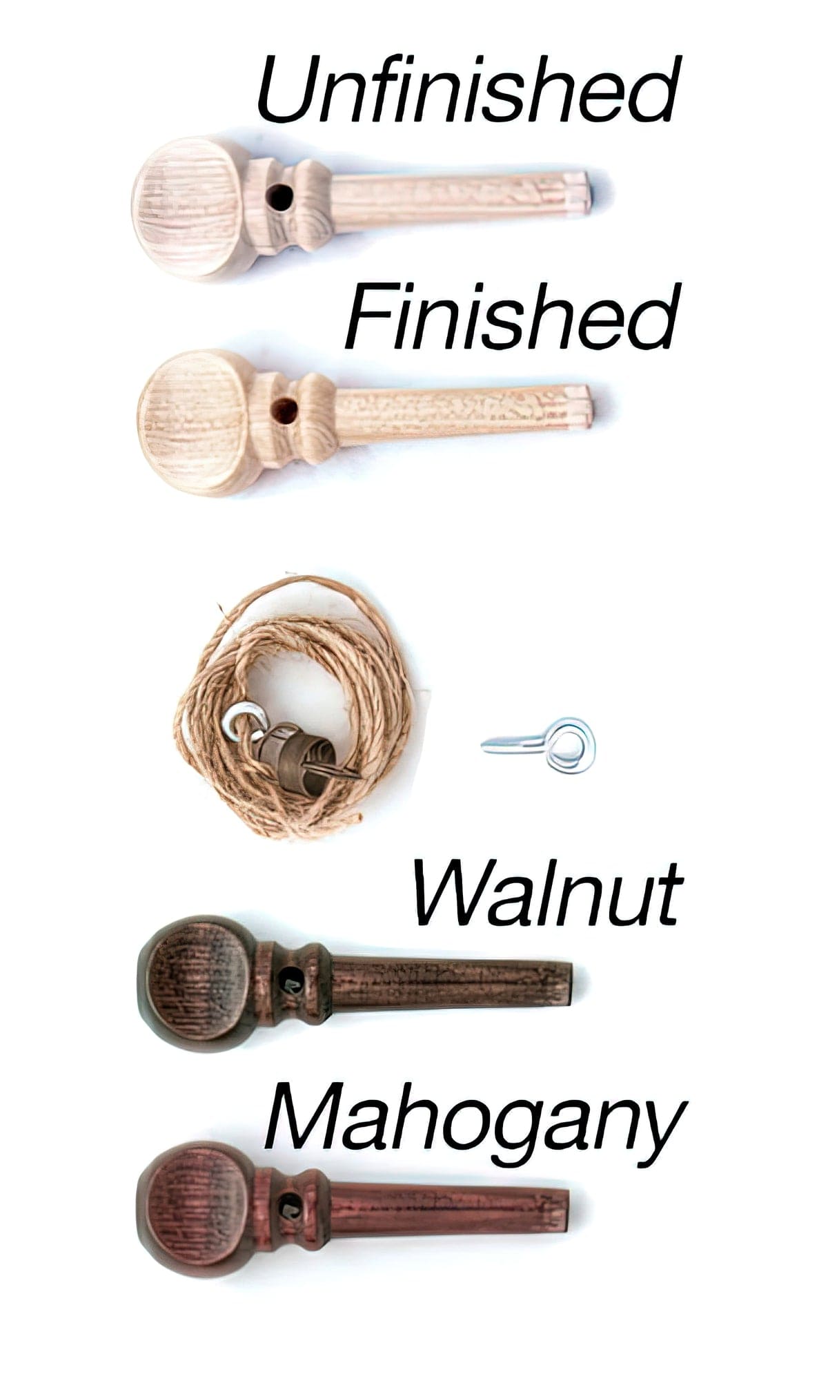 Kromski North America Spinning Wheel Parts & Accessories Walnut Brake Band Set with Peg for most Kromski spinning wheels